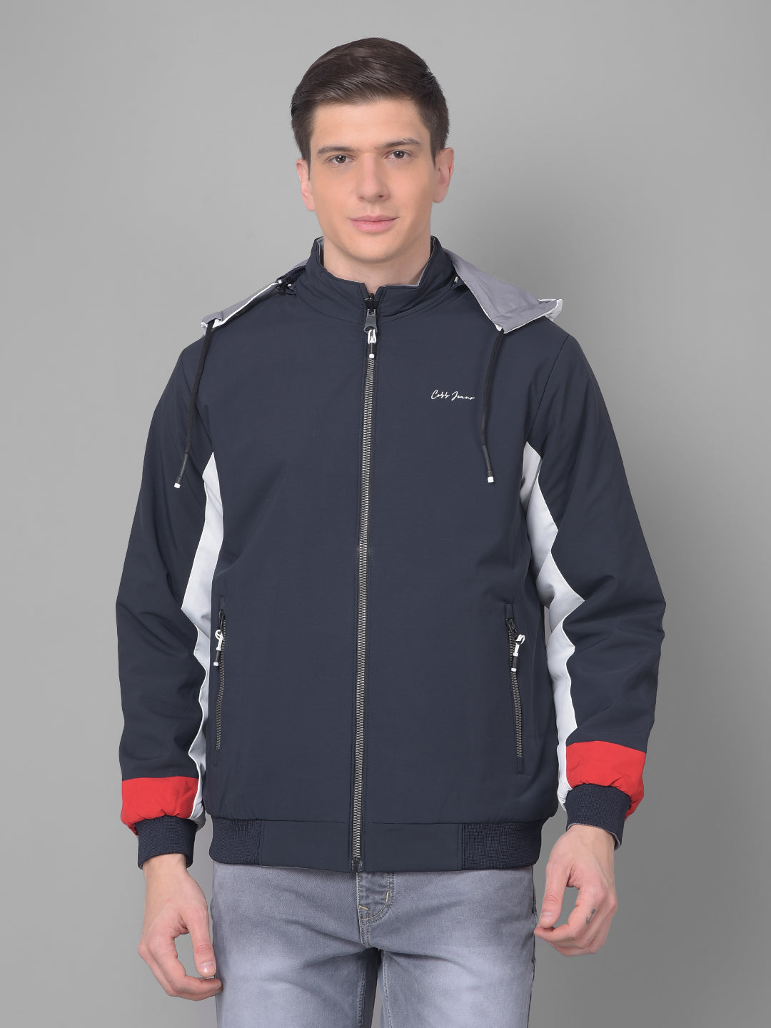 Round neck store jacket mens