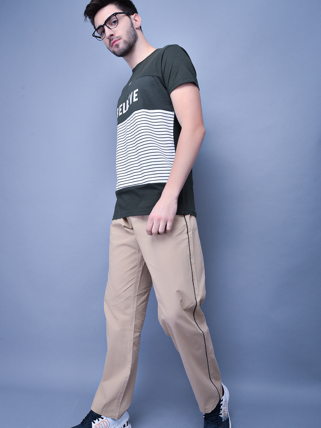 Cobb Summer Beige Regular Fit Track Pants