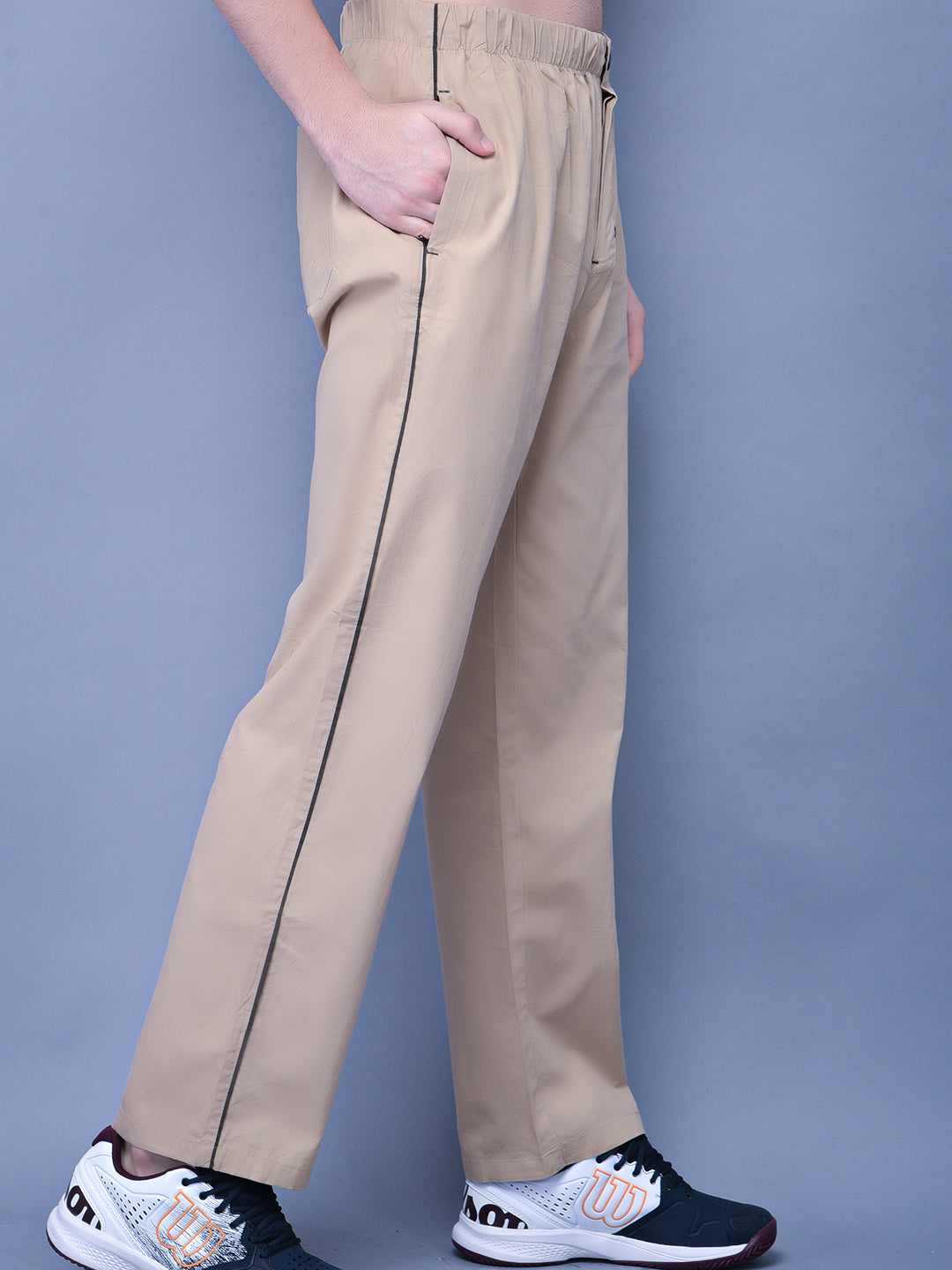 Cobb Summer Beige Regular Fit Track Pants