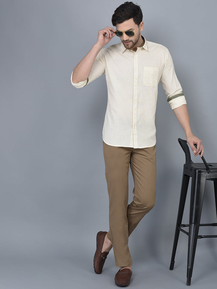 Cobb Khaki Slim Fit Chinos