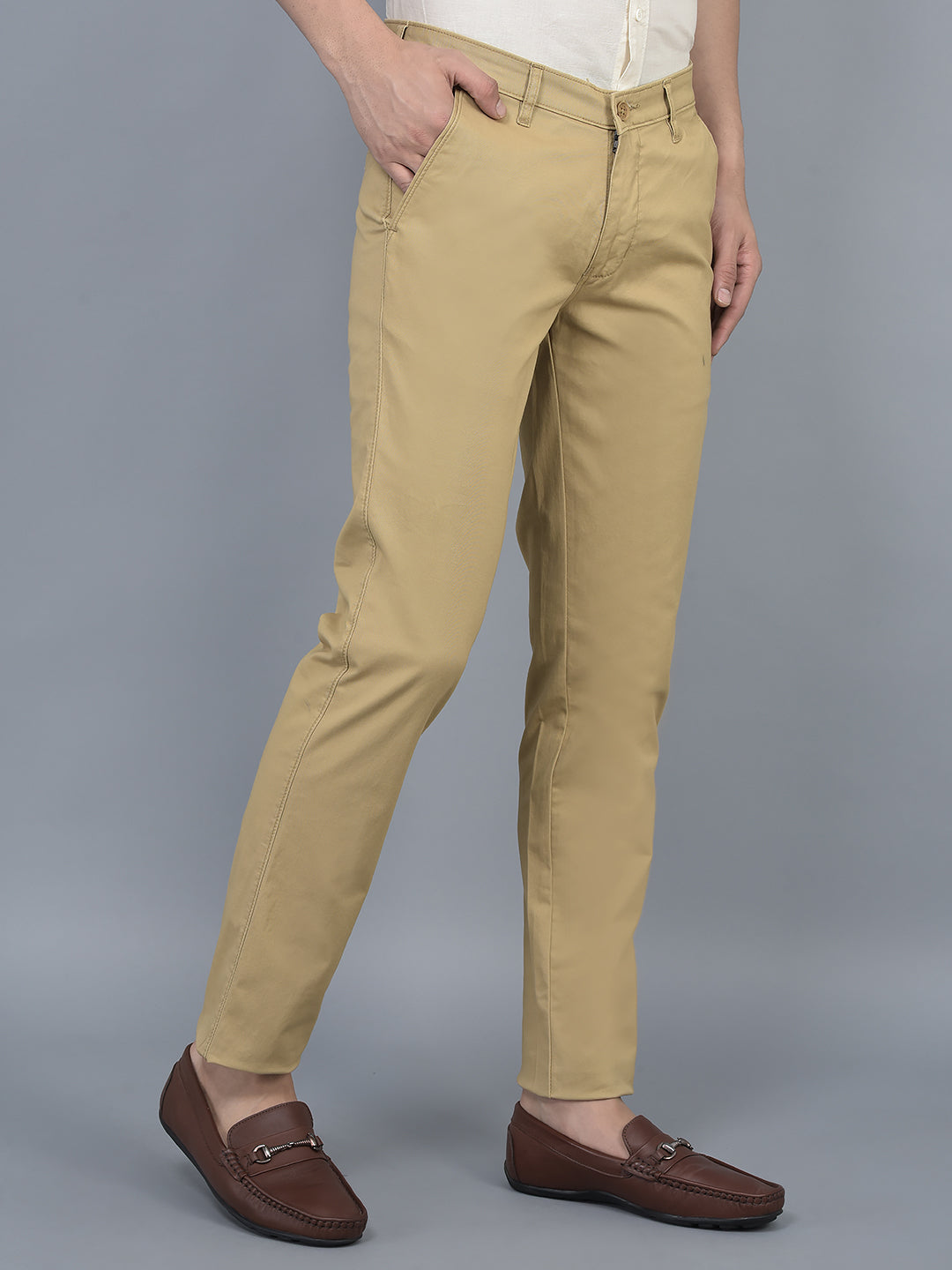 Elevate Your Style with Cobb Light Khaki Slim Fit Chinos | Premium ...