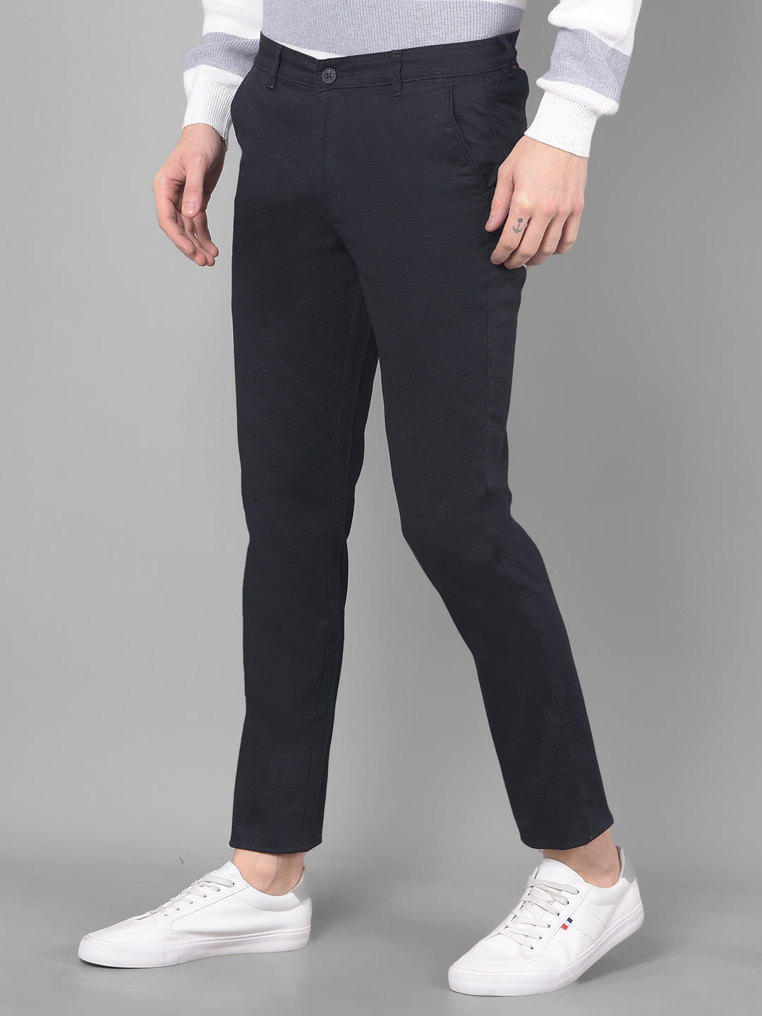 Slim fit Casual Navy trouser – Derby Clothing Pvt. Ltd.