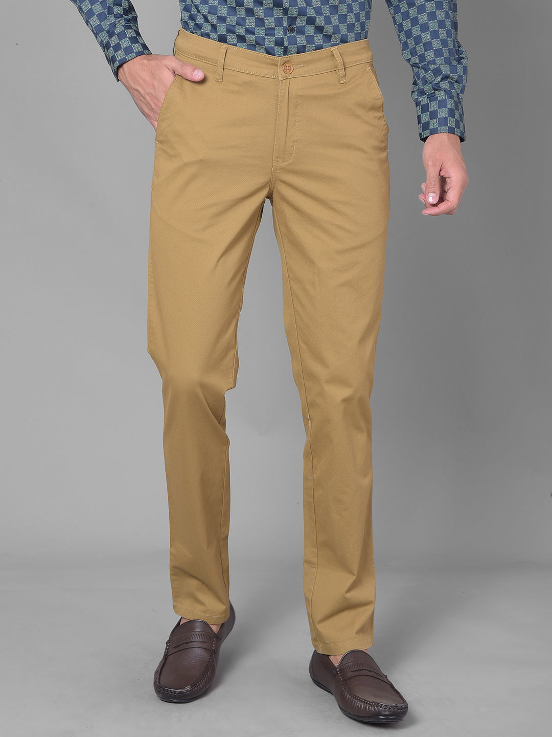 WROGN Slim Fit Men Khaki Trousers - Buy WROGN Slim Fit Men Khaki Trousers  Online at Best Prices in India | Flipkart.com