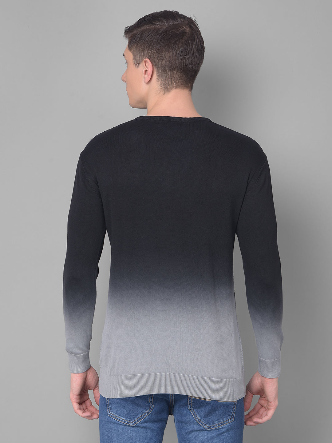 Shirt with clearance round neck sweater