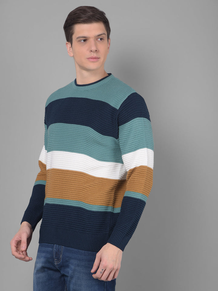 cobb multi color round neck sweater