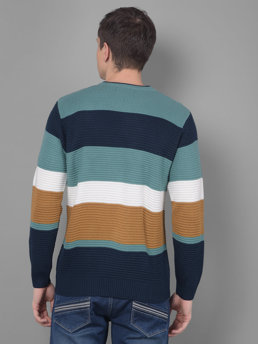 cobb multi color round neck sweater