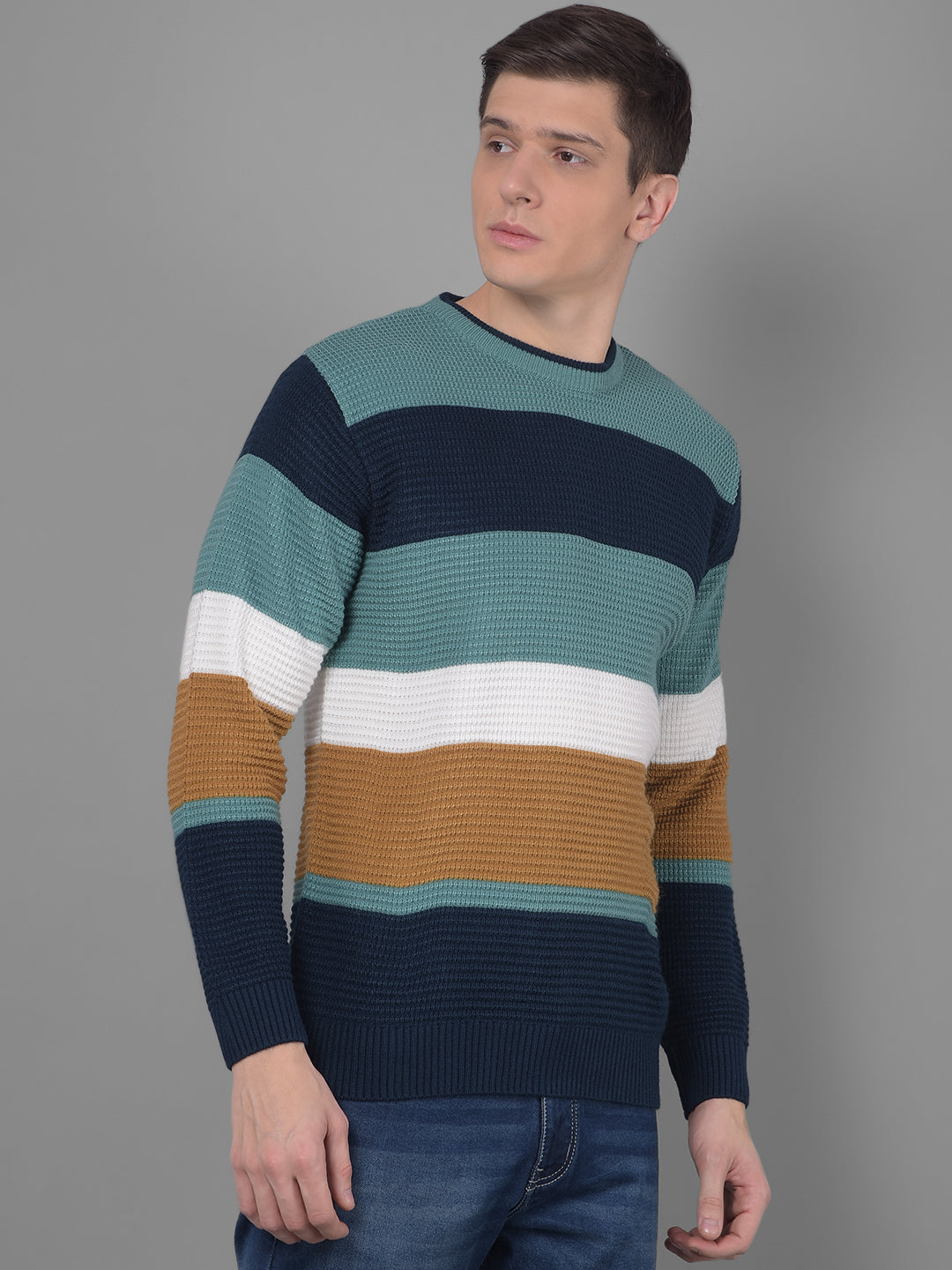 cobb multi color round neck sweater
