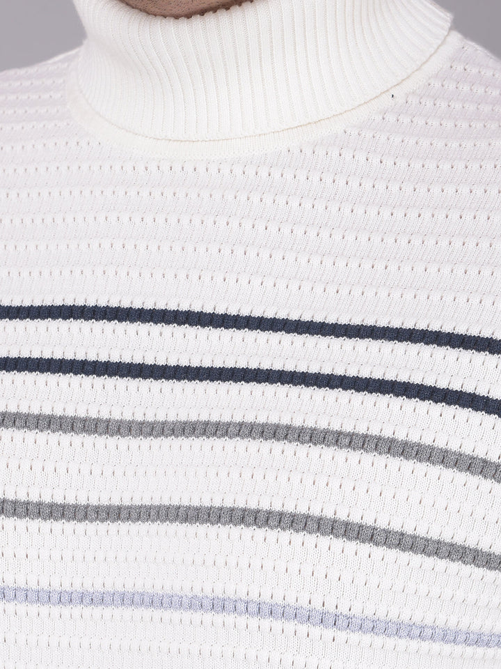 COBB OFF WHITE HIGH NECK SWEATER