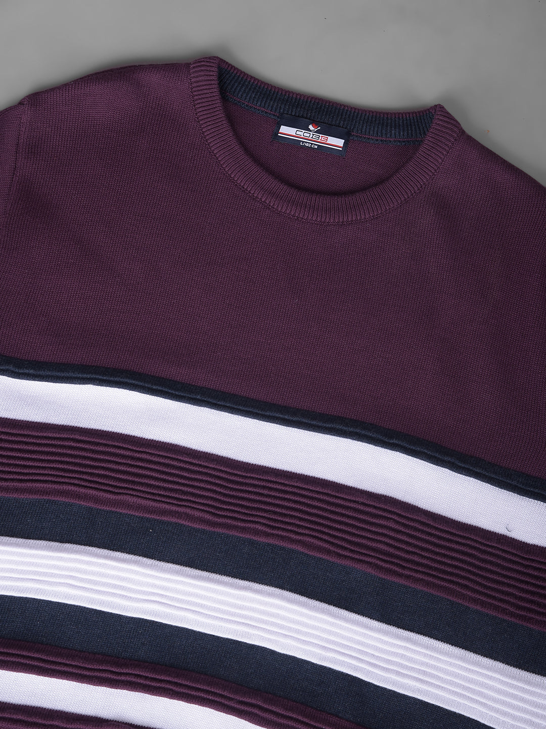 Wine crew neck on sale sweater