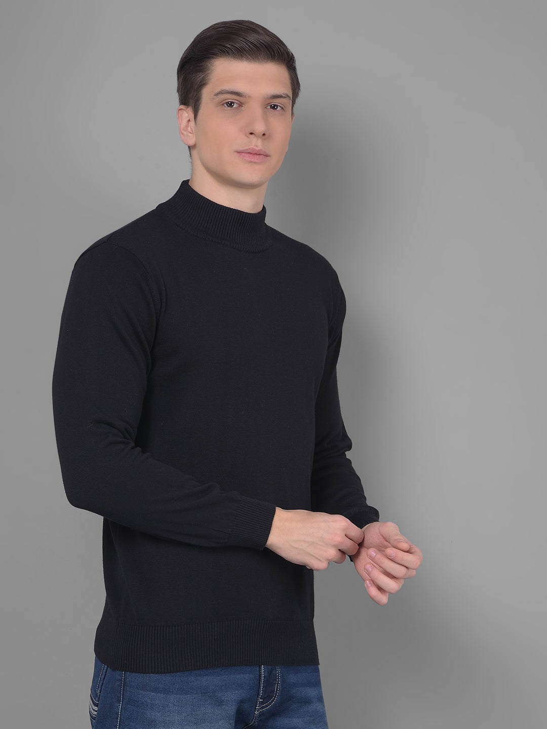 Black high neck outlet men