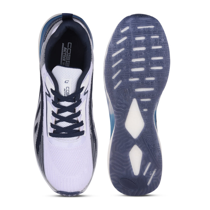 cobb dark navy white men's running shoes