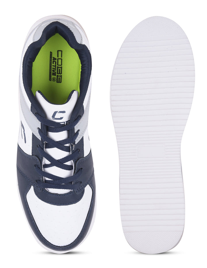 cobb ultra soft navy white casual shoes