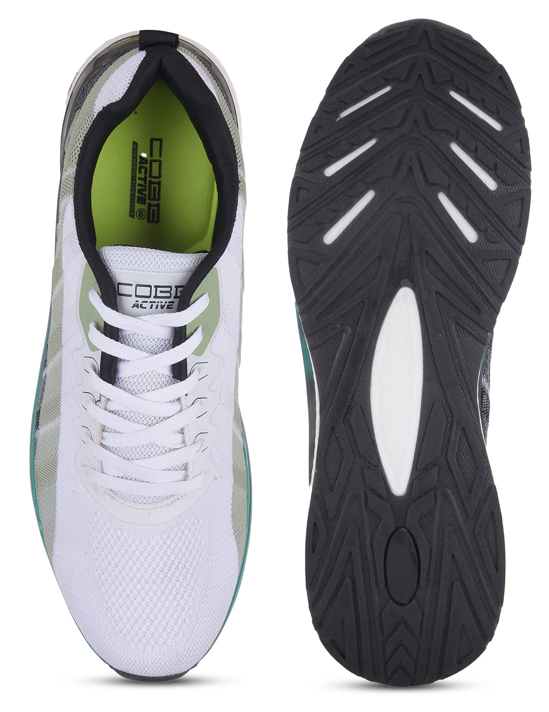 cobb ultra go pista white men's running shoes