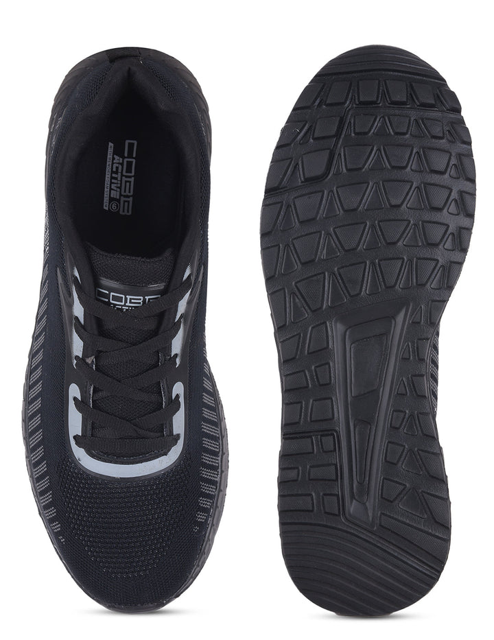 cobb bounce black men's running shoes 