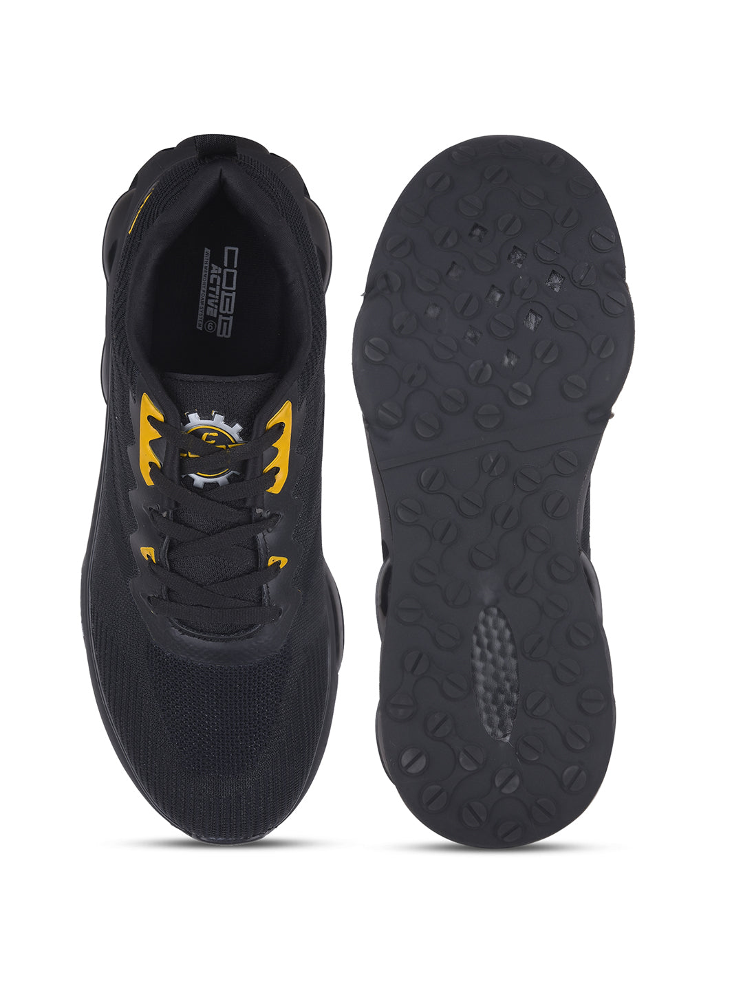 cobb ultra soft black men's running shoes