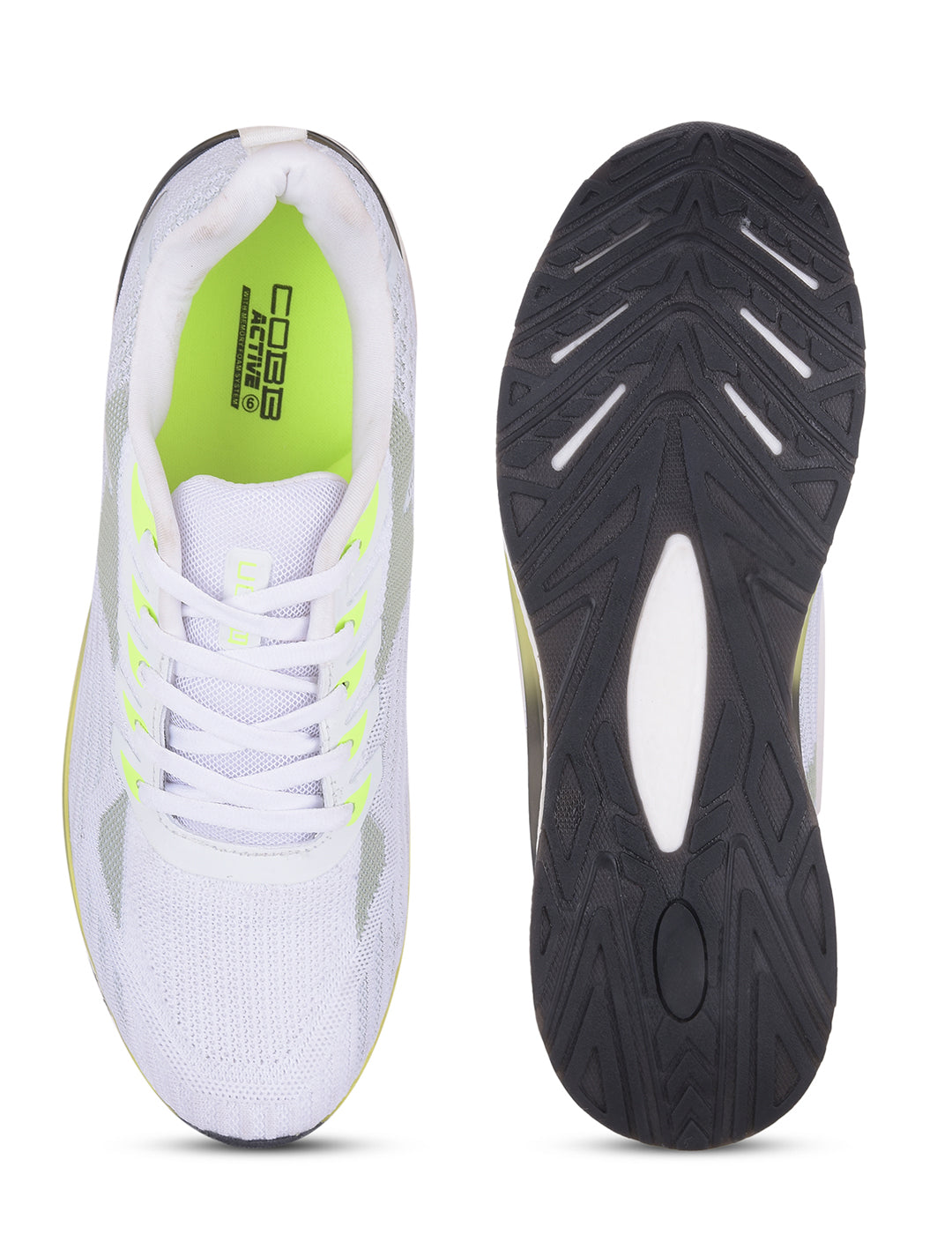 cobb ultra go white men's running shoes