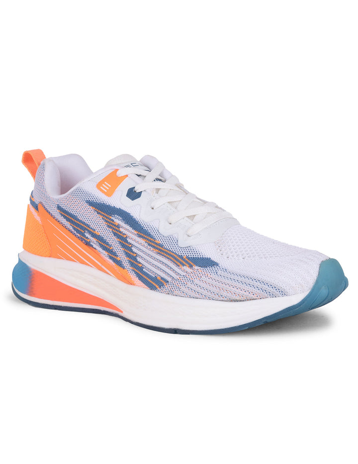 cobb orange white men's running shoes