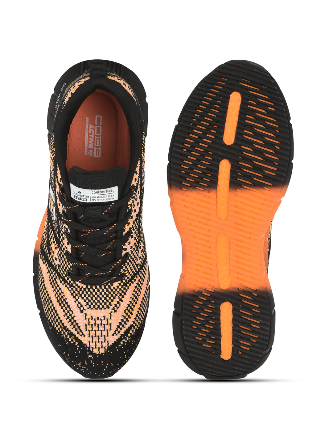 Cobb Mens Orange Running Shoes