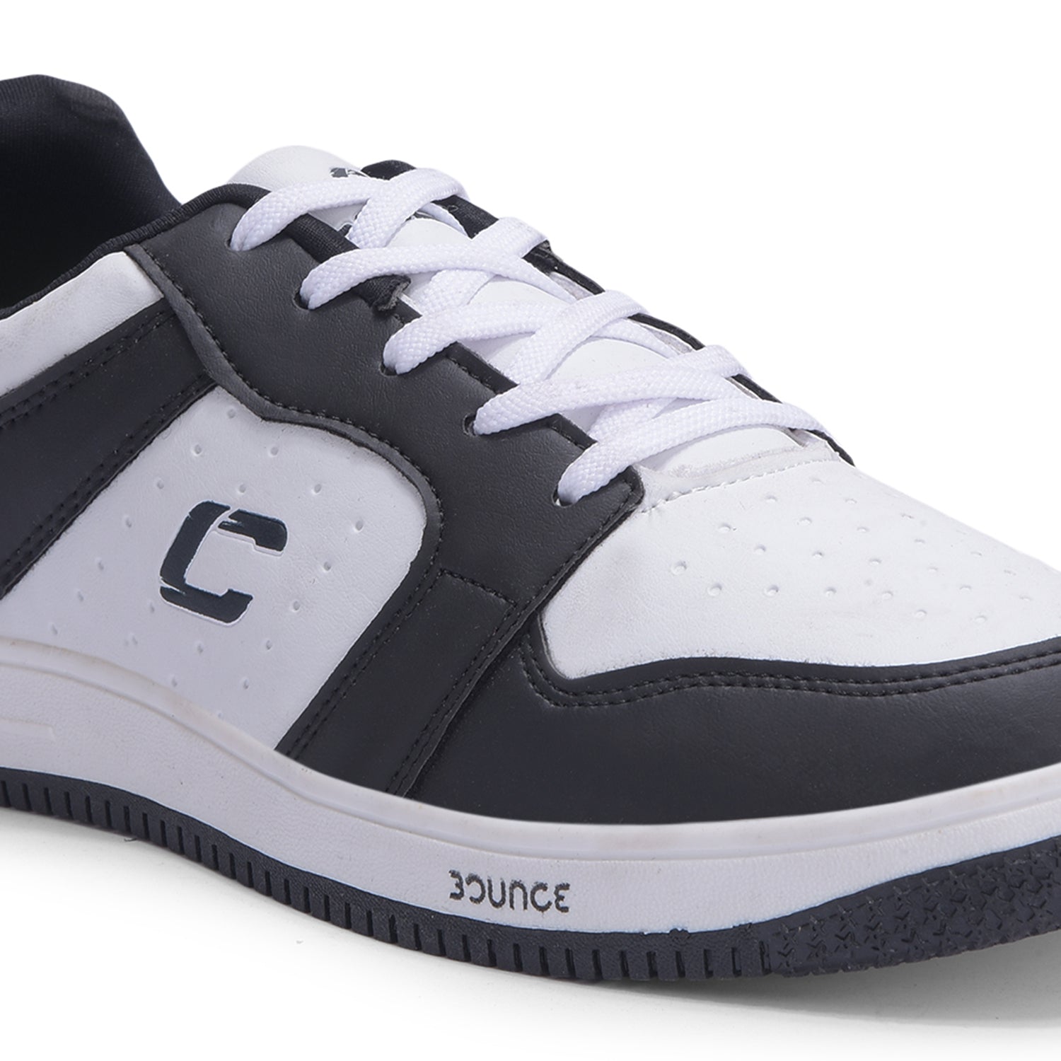 cobb black white casual shoes
