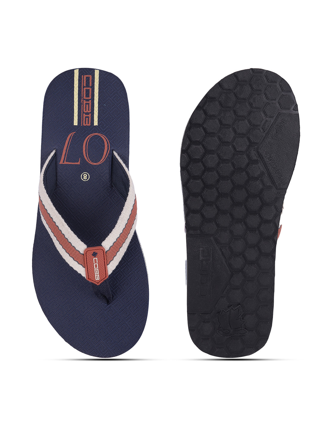 Cobb Mens Navy Blue Flip Flop