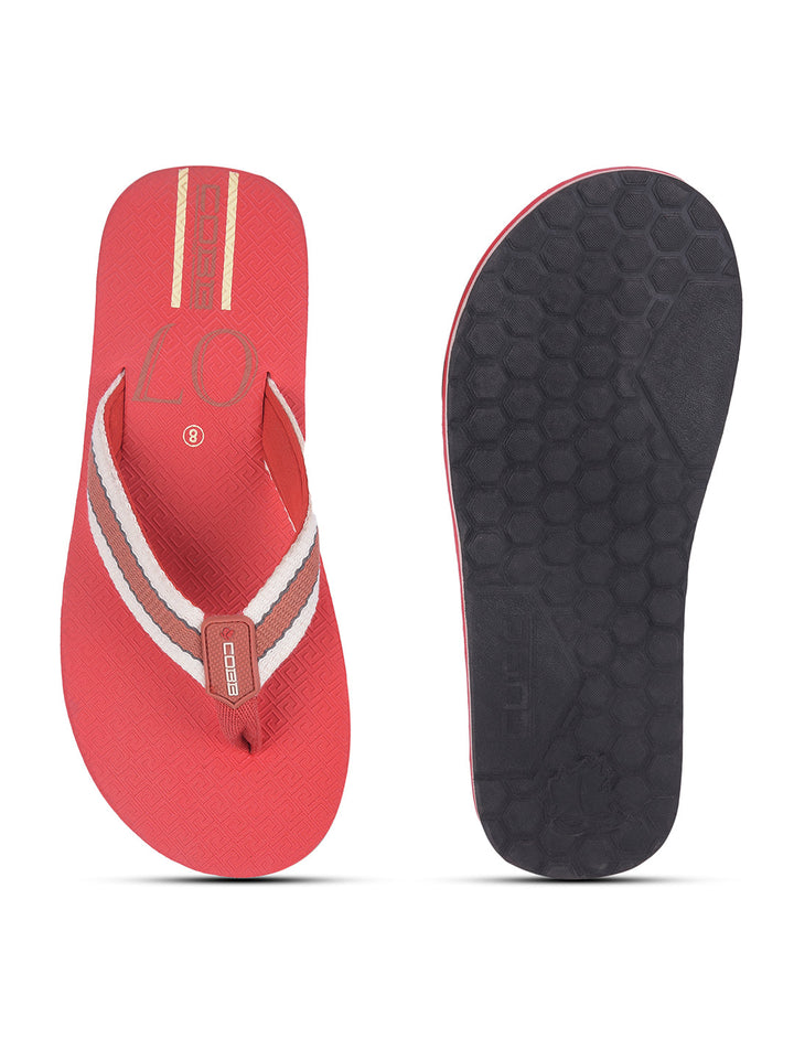 Cobb Mens Red Flip Flop