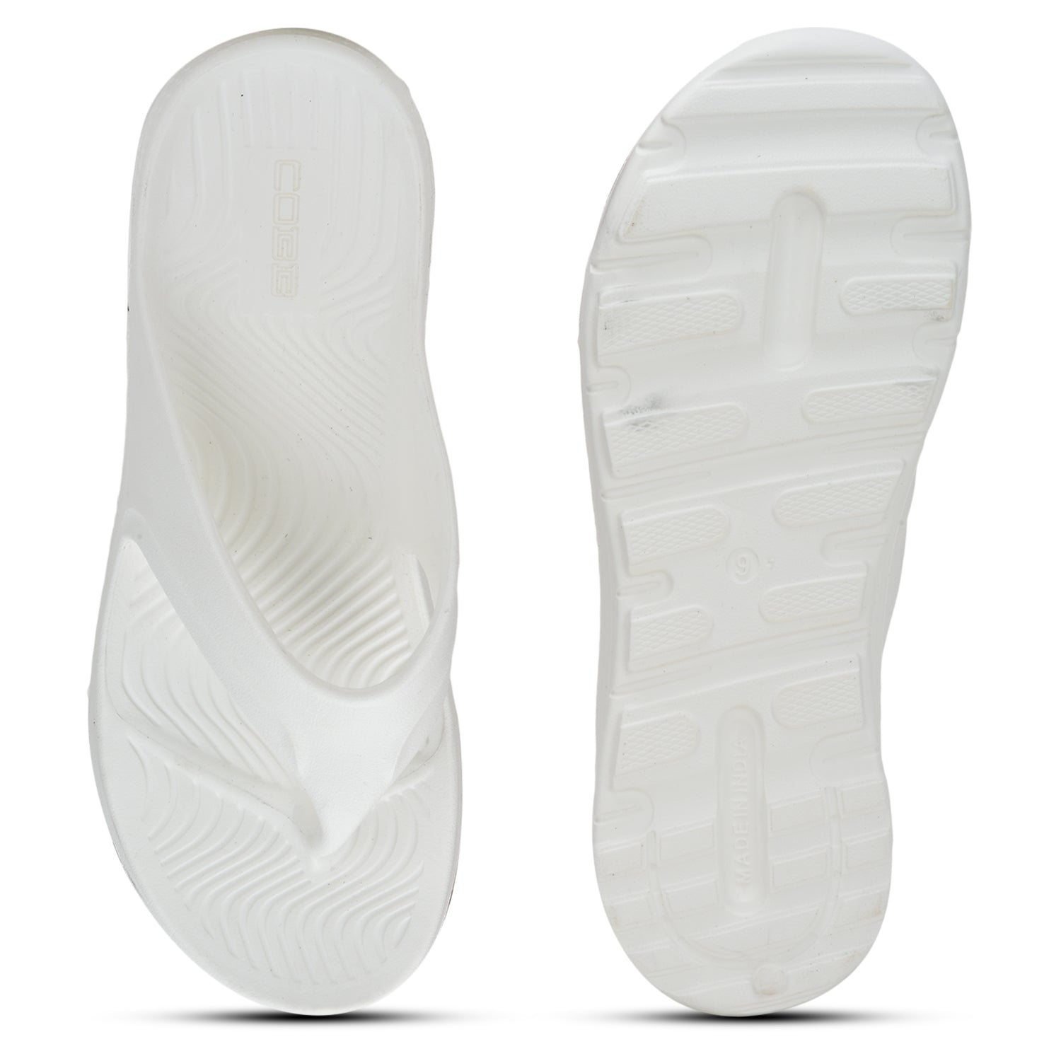 Cobb Mens White Flip Flop