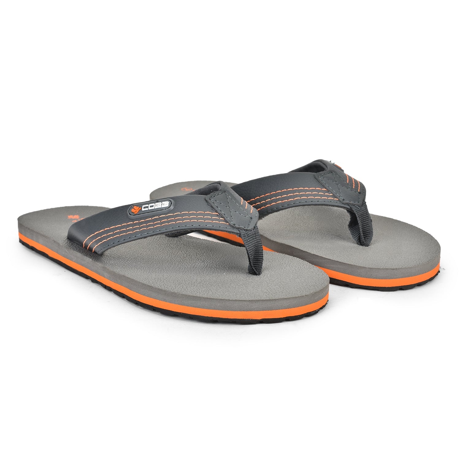Cobb Mens Grey Flip-Flops and House Slippers