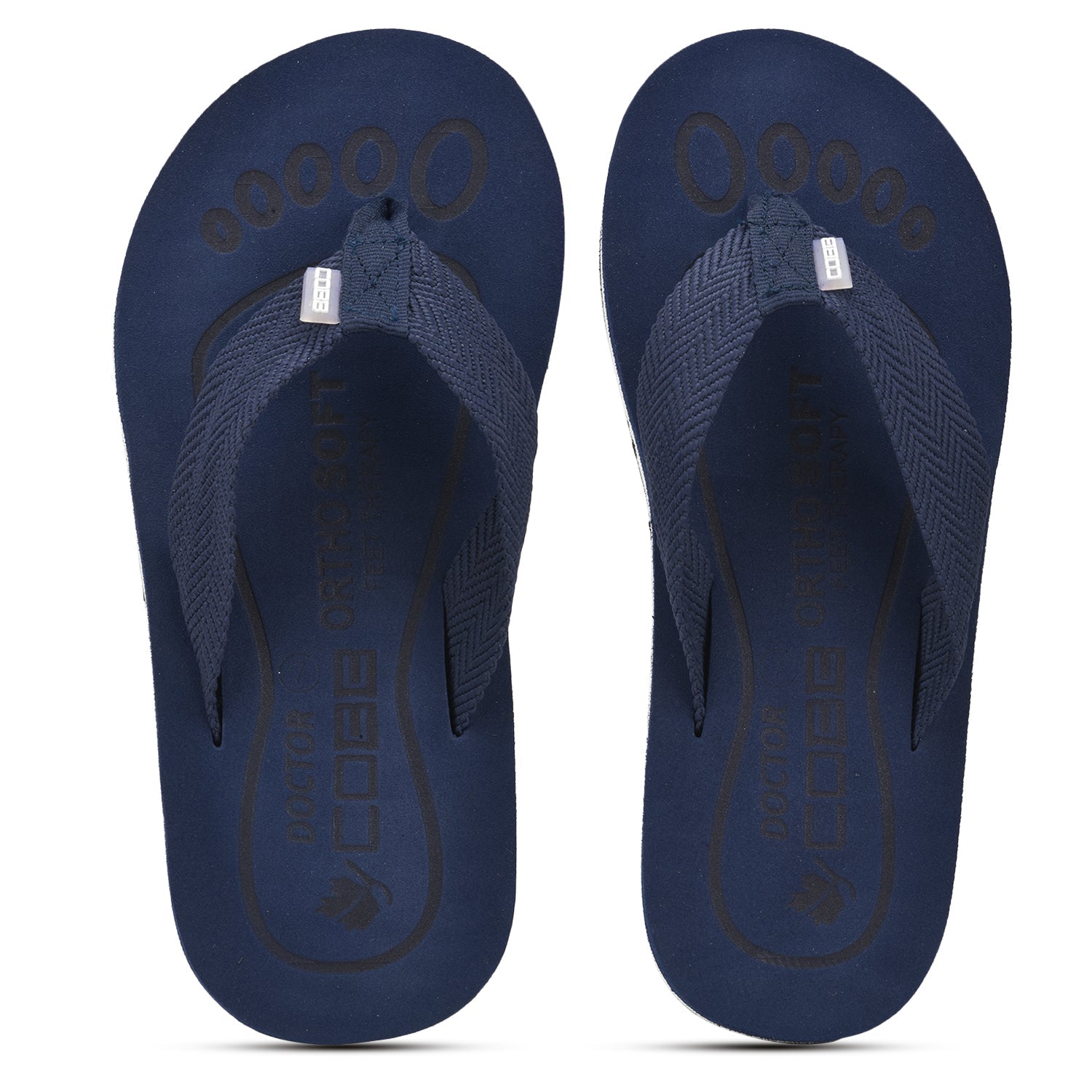 Cobb Mens Navy Soft Feet Slippers NAVY BLUE