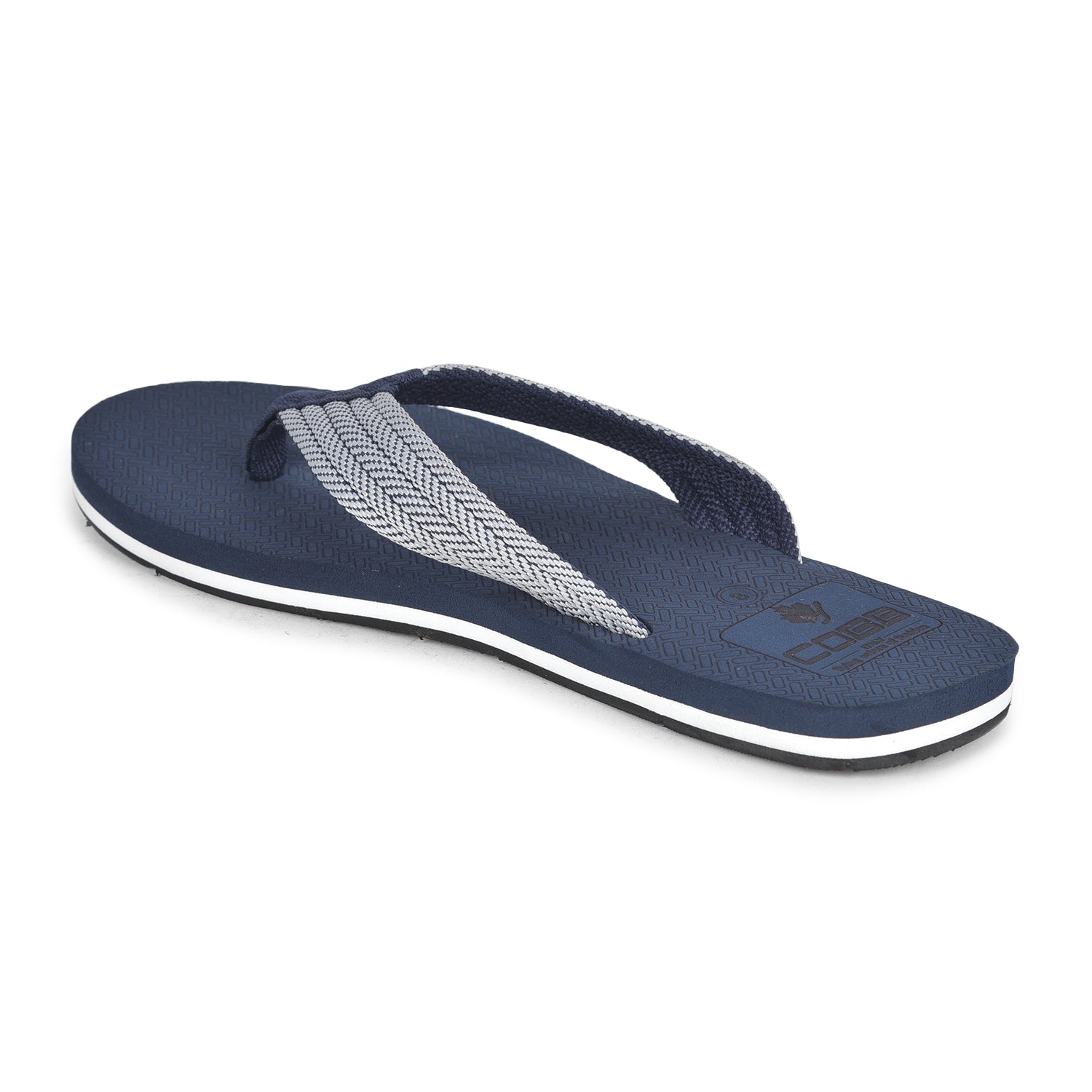 Cobb Mens Blue Soft Feet Slippers
