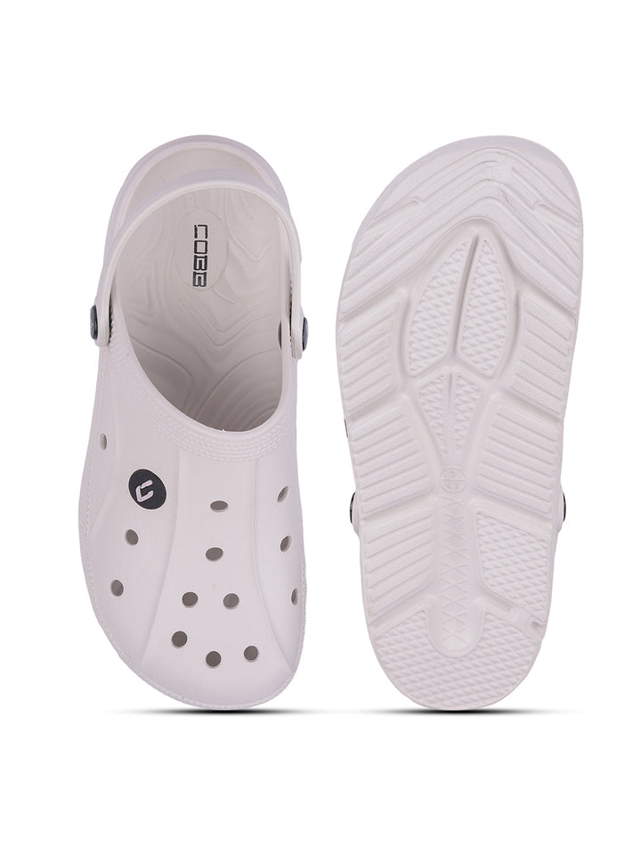 Cobb Mens White Clogs