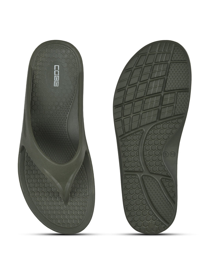 Cobb Mens Olive Flip Flop