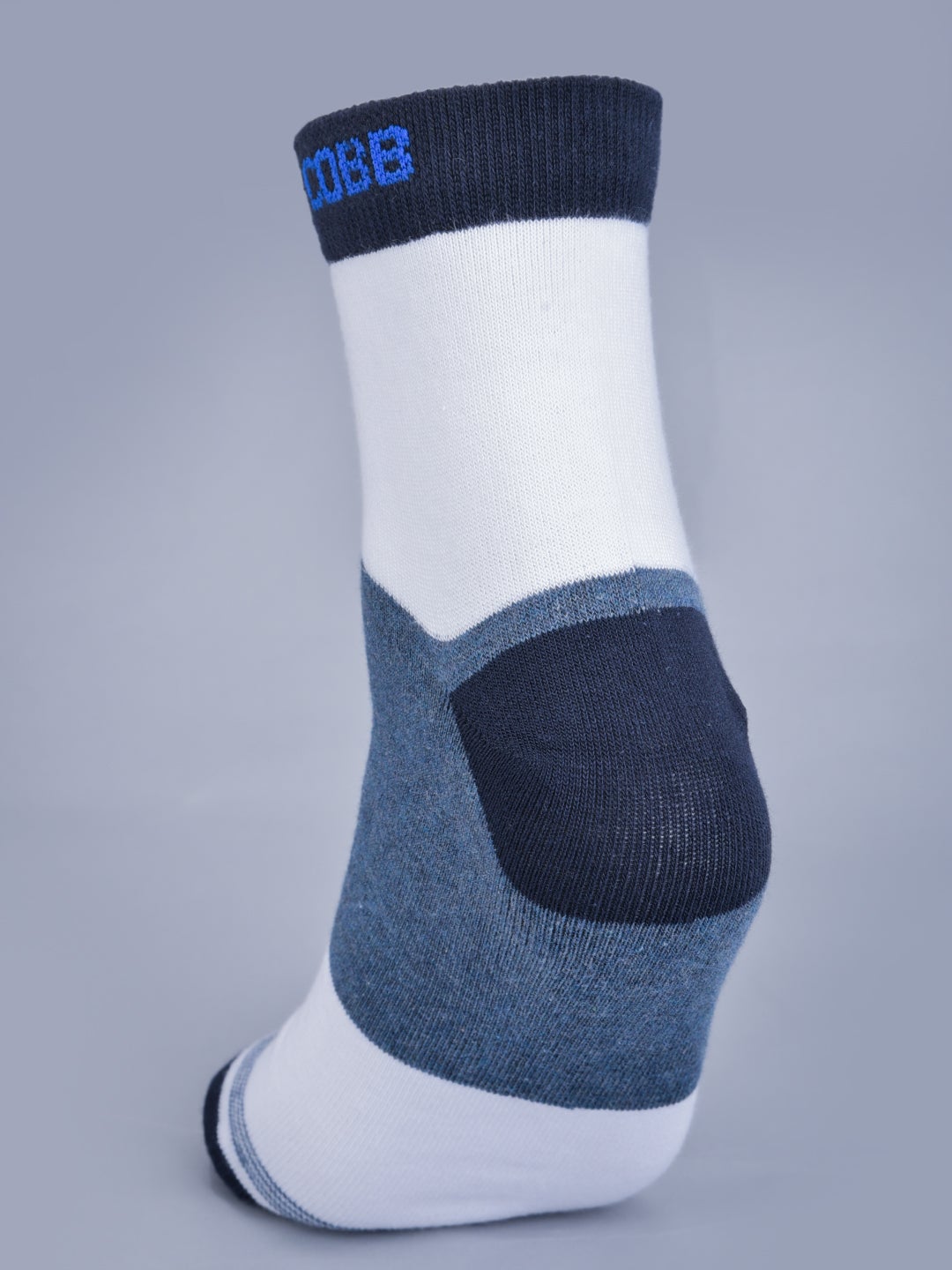 Cobb White Half Ankle Socks Blue