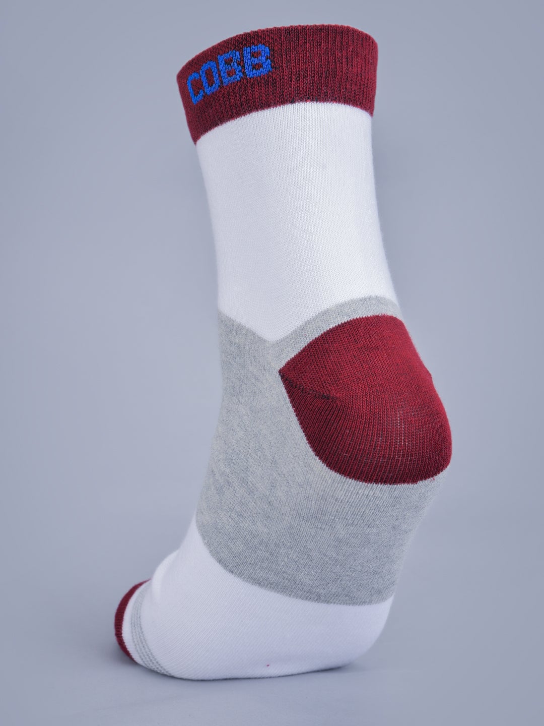 Cobb White Half Ankle Socks Red