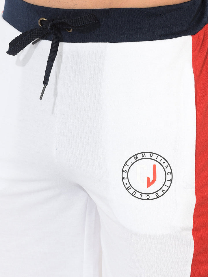 Cobb White Solid Shorts