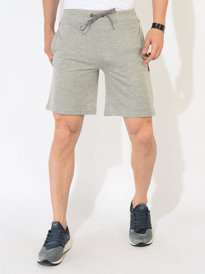 Cobb Grey Solid Shorts Grey