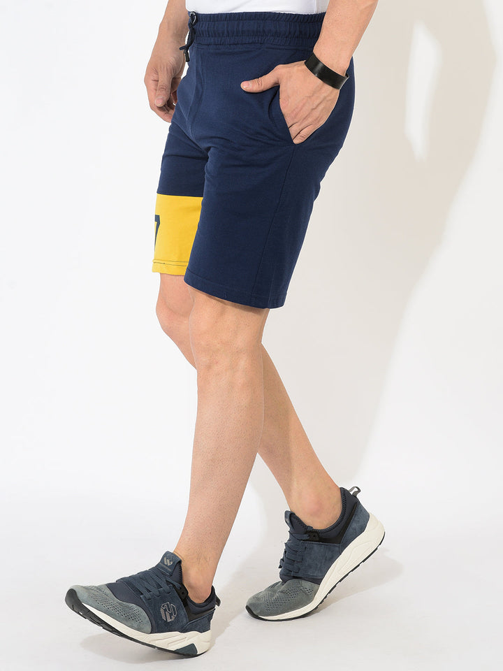 Cobb Denim Blue Solid Shorts