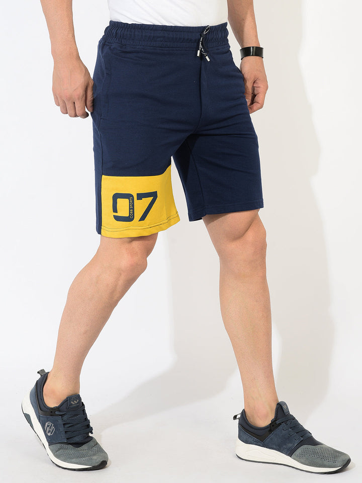 Cobb Denim Blue Solid Shorts