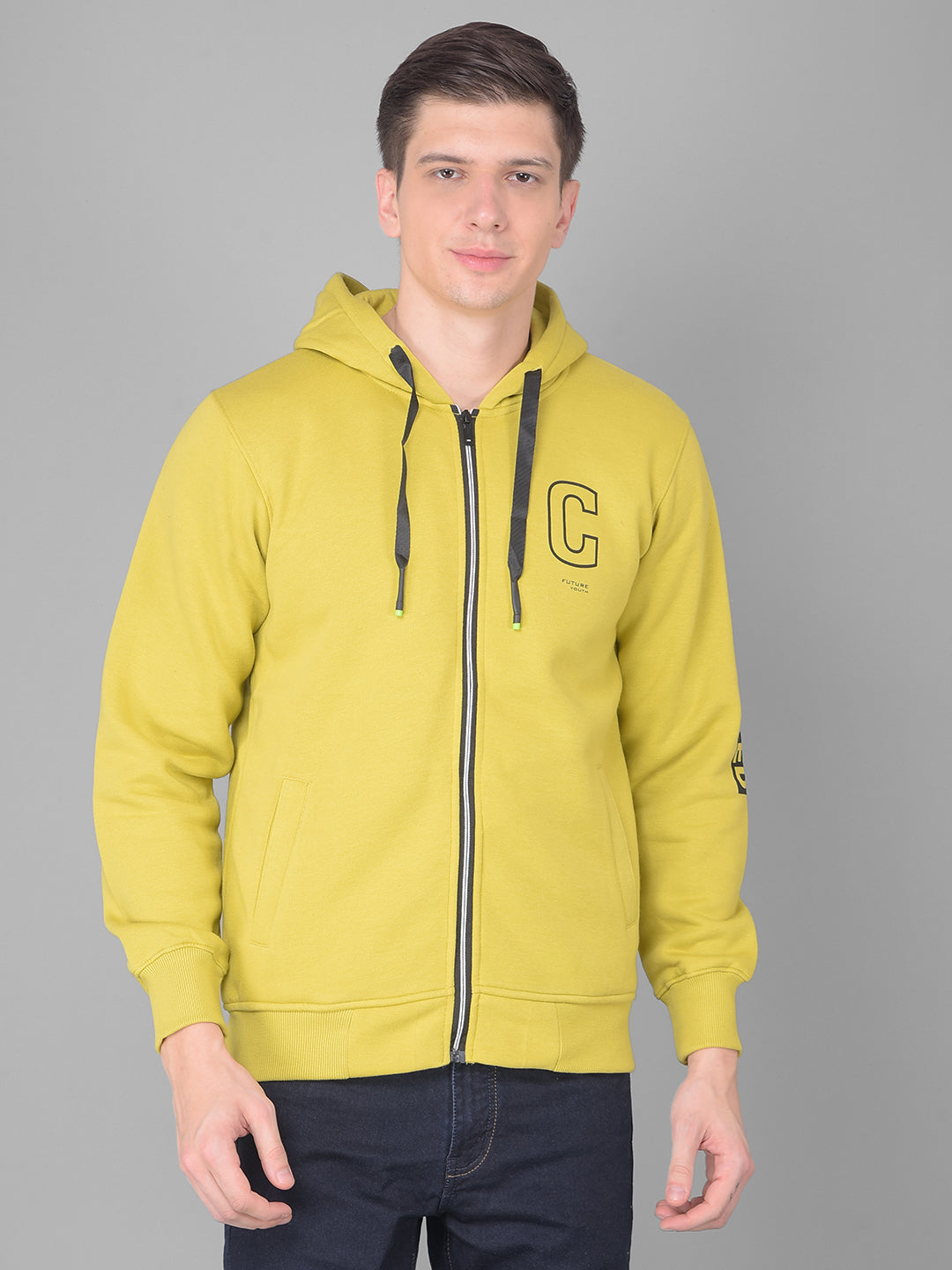 PURPLE BRAND grey zip up hoodie is a stylish and comfortable choice,  perfect for adding a pop of color to your wardrobe. It combines the