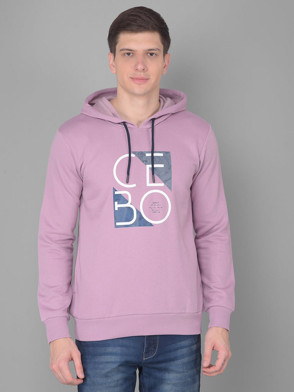 COBB MAUVE PRINTED CLASSIC HOODIE