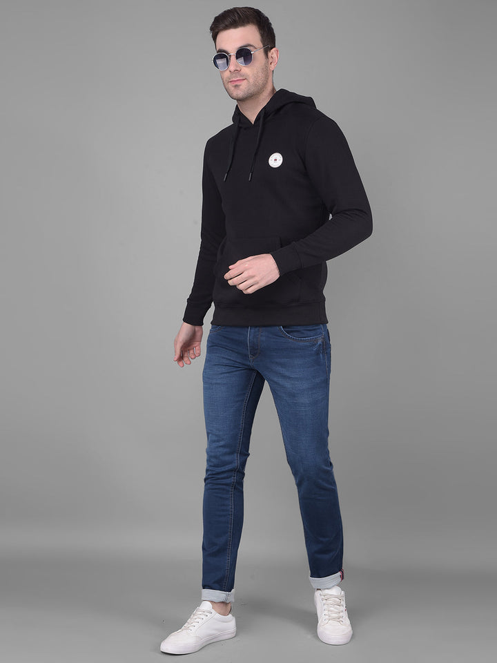 Cobb Solid Black Classic Hoodie