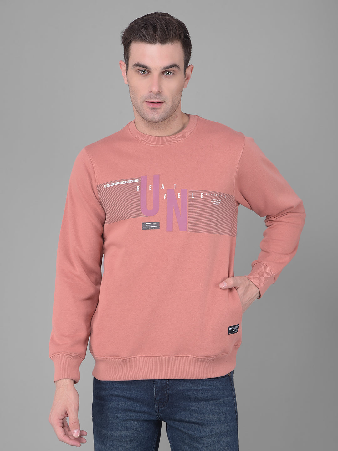 cobb australian coral printed round neck sweatshirt