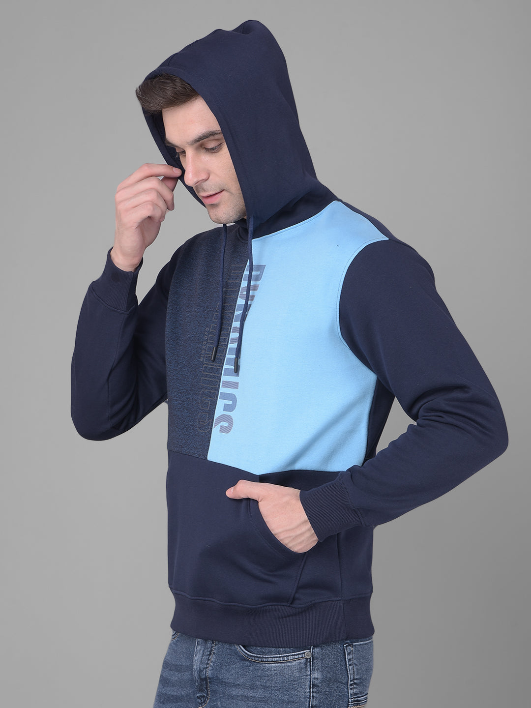 cobb navy sky printed classic hoodie