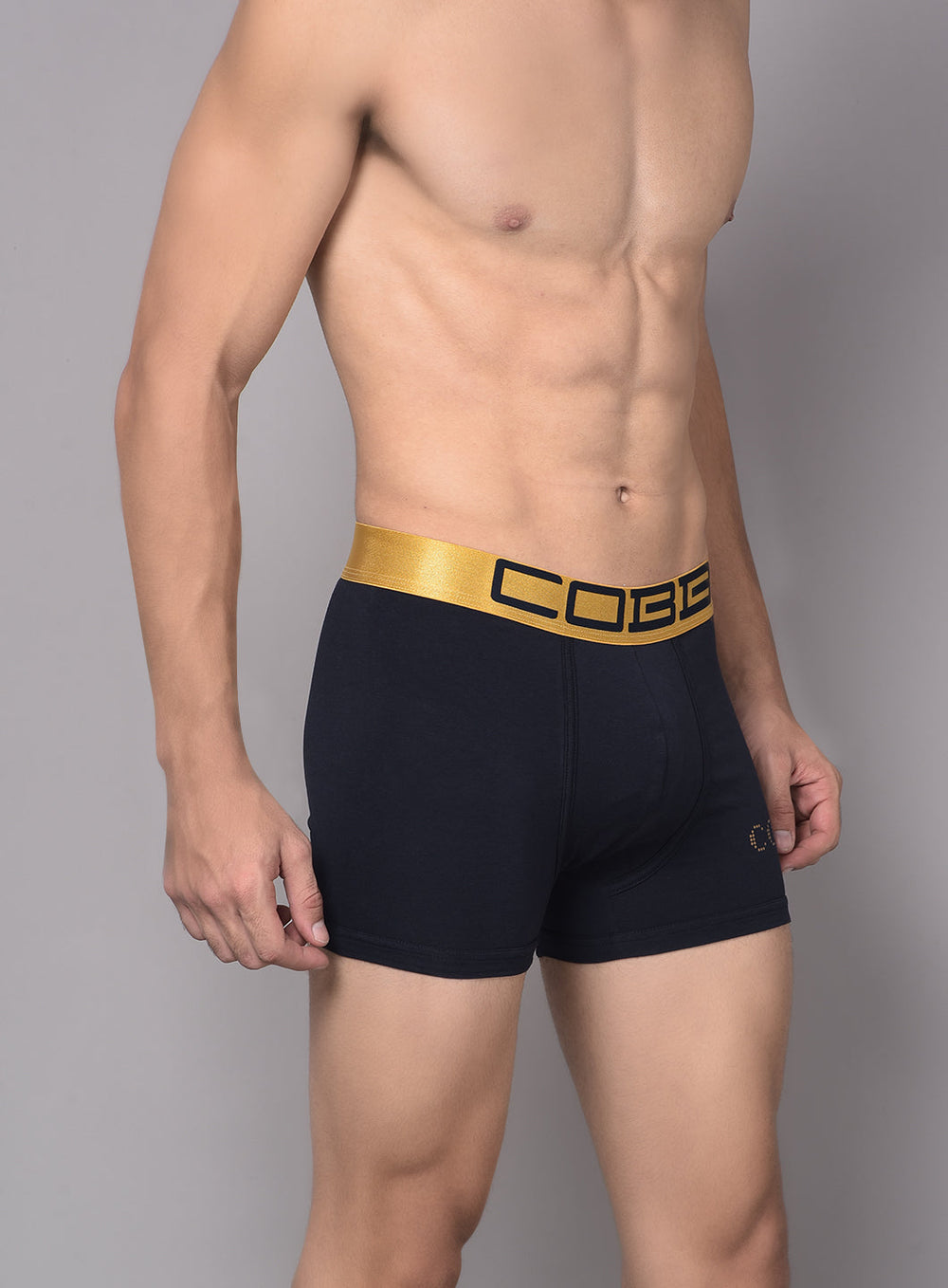 Cobb Mens Navy Blue Solid Premium Trunk