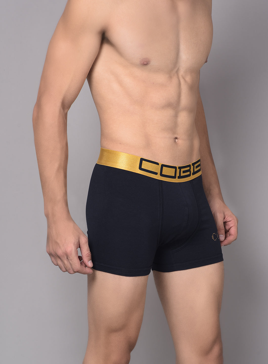 Cobb Mens Navy Blue Solid Premium Trunk