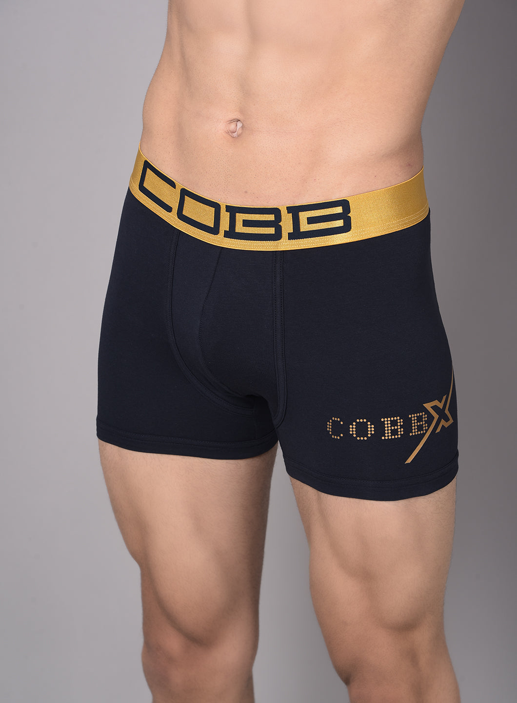 Cobb Mens Navy Blue Solid Premium Trunk