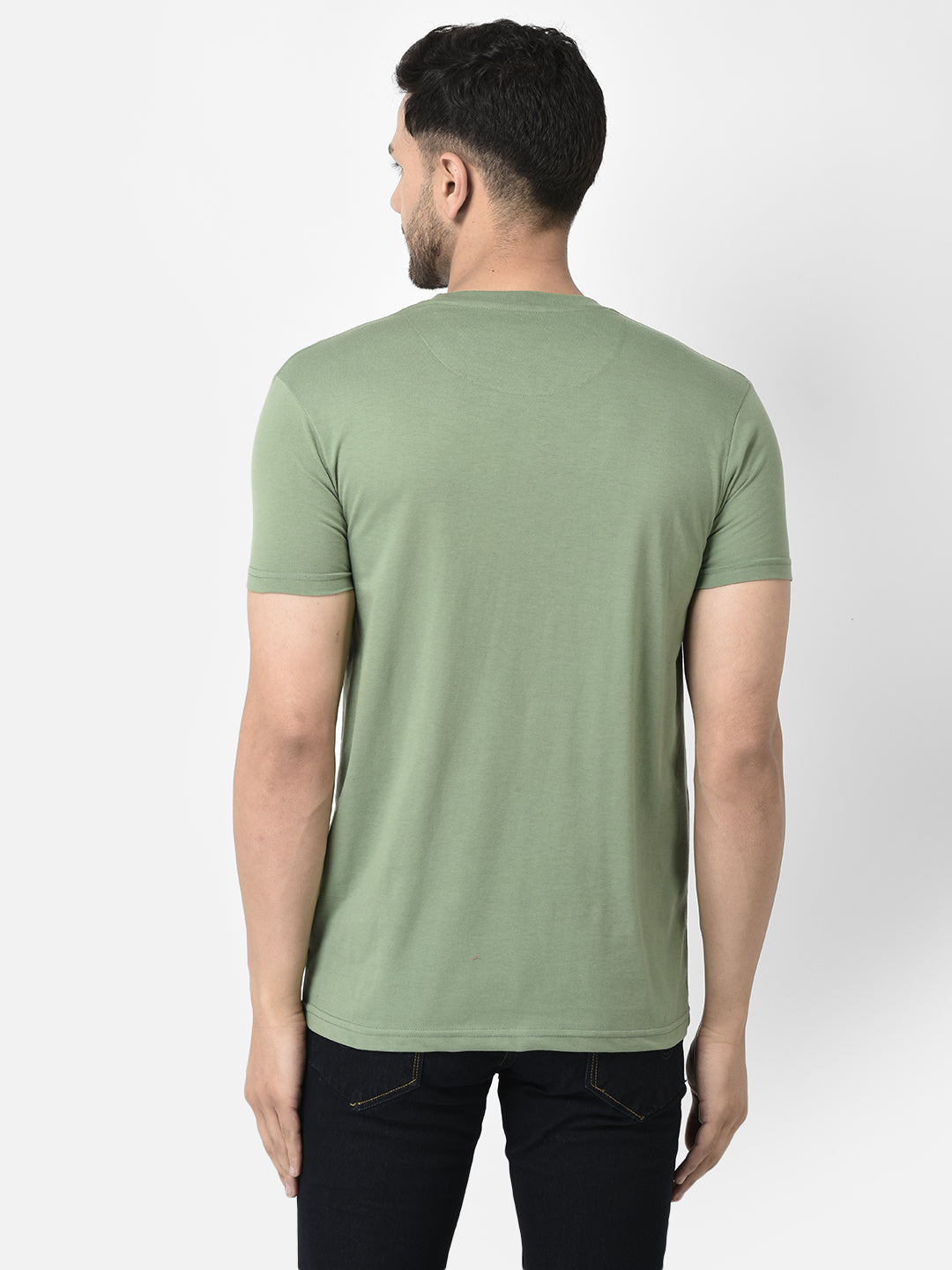 Cobb Green Printed Slim Fit T-Shirt