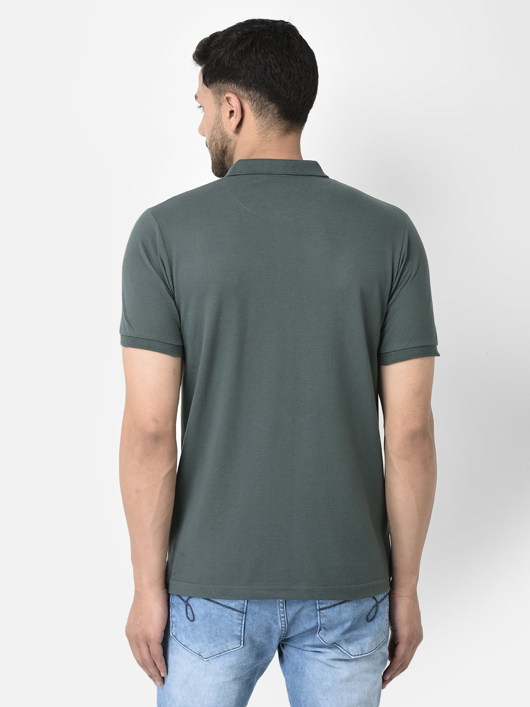 Cobb Light Grey Printed Regular Fit T-Shirt
