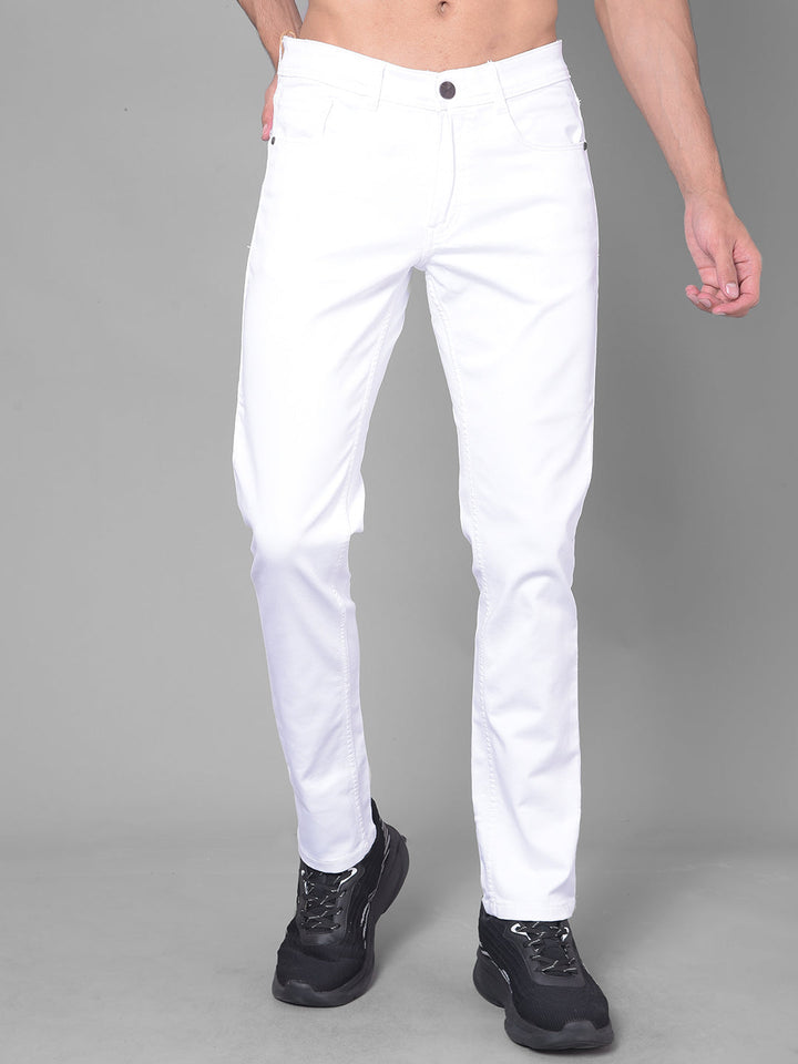 Cobb White Narrow Fit Premium Jeans