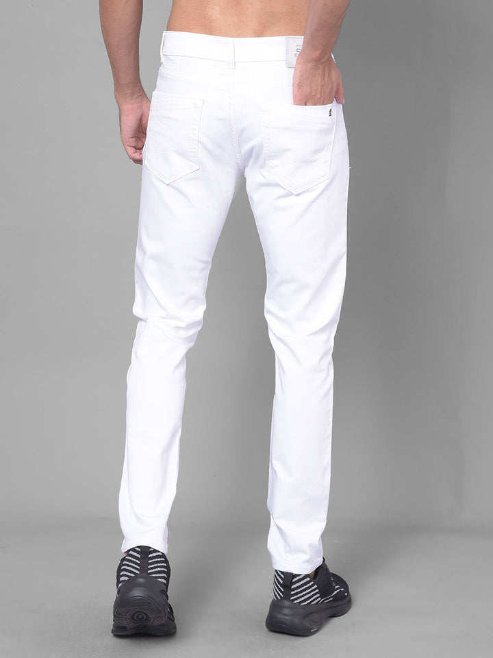 Cobb White Narrow Fit Premium Jeans