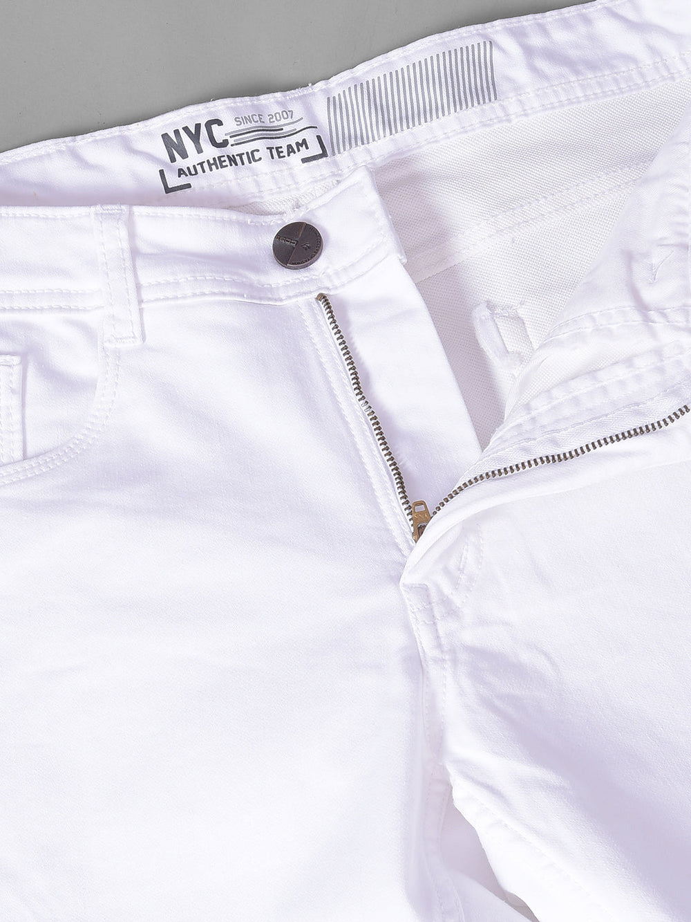 Cobb White Narrow Fit Premium Jeans